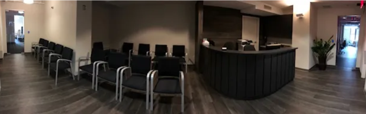 Reception and waiting area